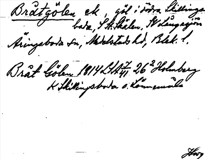 Bild på arkivkortet för arkivposten Bråtgölen