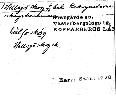 Bild på arkivkortet för arkivposten Hellsjö skog