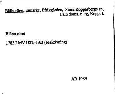 Bild på arkivkortet för arkivposten Blåboröret