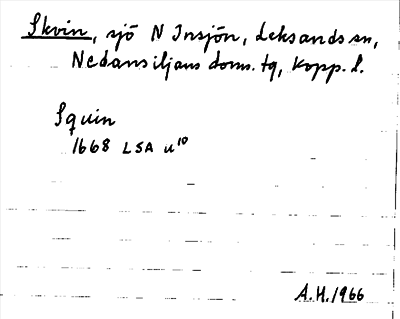 Bild på arkivkortet för arkivposten Skvin