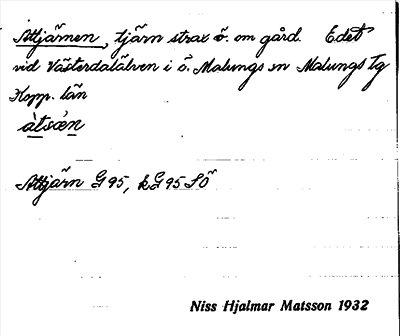 Bild på arkivkortet för arkivposten Attjärnen