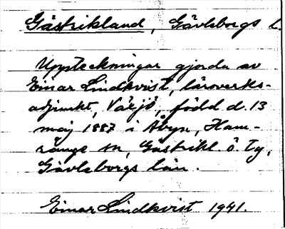 Bild på arkivkortet för arkivposten Gästrikland