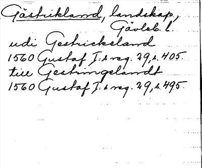 Bild på arkivkortet för arkivposten Gästrikland