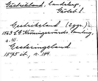 Bild på arkivkortet för arkivposten Gästrikland