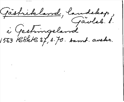 Bild på arkivkortet för arkivposten Gästrikland