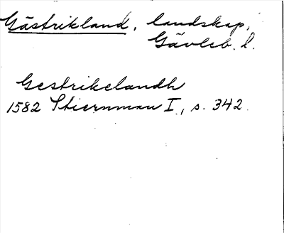 Bild på arkivkortet för arkivposten Gästrikland