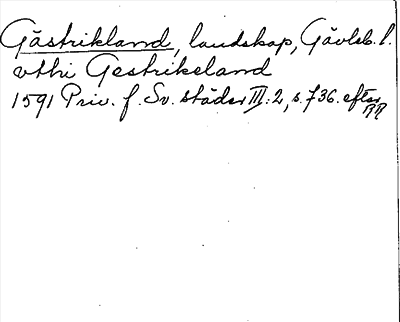 Bild på arkivkortet för arkivposten Gästrikland