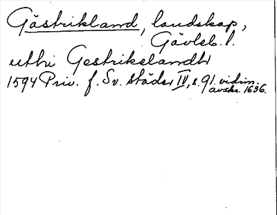 Bild på arkivkortet för arkivposten Gästrikland