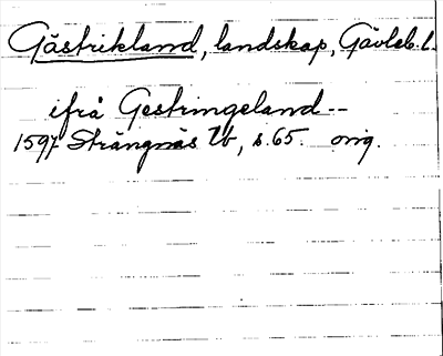 Bild på arkivkortet för arkivposten Gästrikland