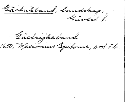 Bild på arkivkortet för arkivposten Gästrikland