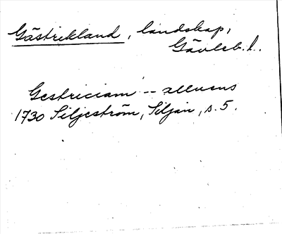 Bild på arkivkortet för arkivposten Gästrikland