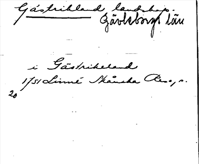 Bild på arkivkortet för arkivposten Gästrikland