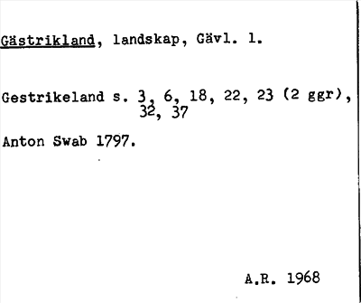 Bild på arkivkortet för arkivposten Gästrikland