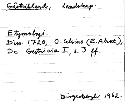 Bild på arkivkortet för arkivposten Gästrikland