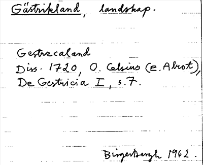 Bild på arkivkortet för arkivposten Gästrikland