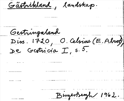 Bild på arkivkortet för arkivposten Gästrikland