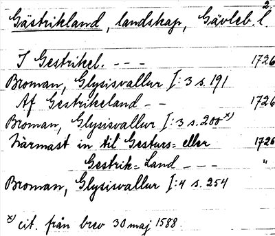 Bild på arkivkortet för arkivposten Gästrikland