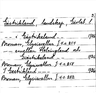 Bild på arkivkortet för arkivposten Gästrikland