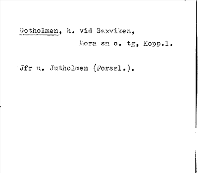 Bild på arkivkortet för arkivposten Gotholmen