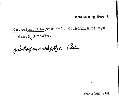 Bild på arkivkortet för arkivposten Gotholmsviken