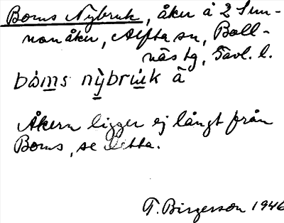Bild på arkivkortet för arkivposten Boms Nybruk