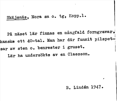 Bild på arkivkortet för arkivposten Skäjsnäs