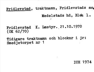 Bild på arkivkortet för arkivposten Fridlevstad