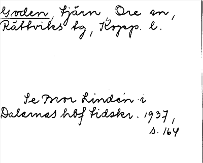 Bild på arkivkortet för arkivposten Goden