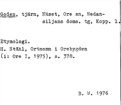 Bild på arkivkortet för arkivposten Goden