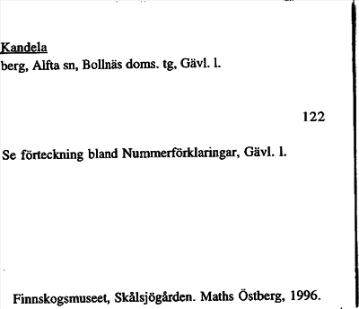 Bild på arkivkortet för arkivposten Kandela