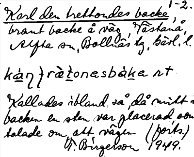 Bild på arkivkortet för arkivposten Karl den trettondes backe