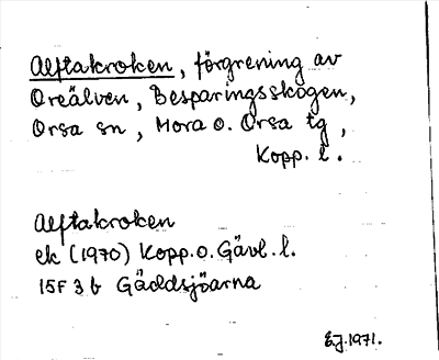 Bild på arkivkortet för arkivposten Alftakroken