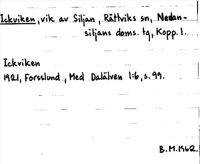 Bild på arkivkortet för arkivposten Ickviken