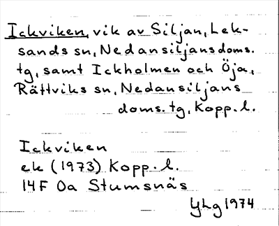 Bild på arkivkortet för arkivposten Ickviken
