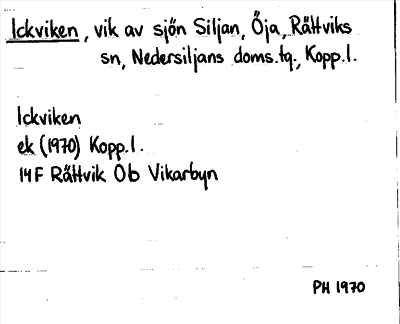 Bild på arkivkortet för arkivposten Ickviken