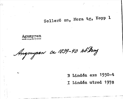Bild på arkivkortet för arkivposten Agnmyren
