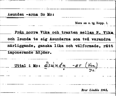 Bild på arkivkortet för arkivposten Asunden