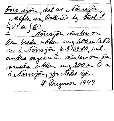 Bild på arkivkortet för arkivposten Övre sjön