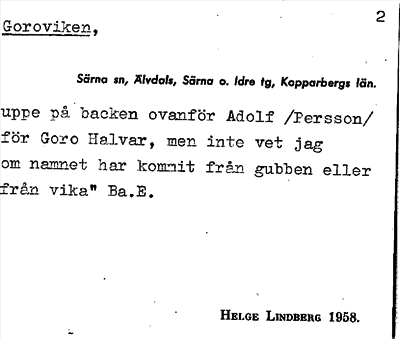 Bild på arkivkortet för arkivposten Goroviken