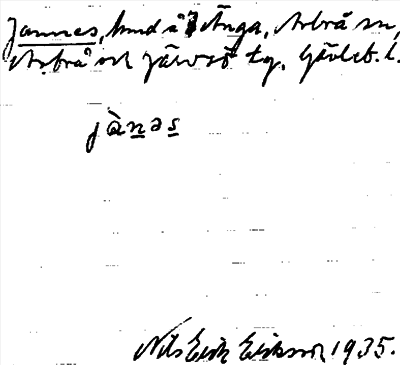 Bild på arkivkortet för arkivposten Jannes