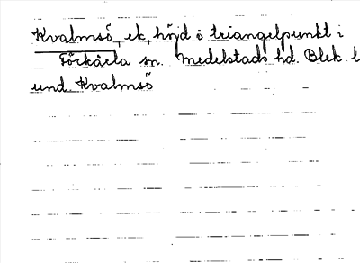 Bild på arkivkortet för arkivposten Kvalmsö