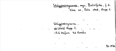 Bild på arkivkortet för arkivposten Skägghedmyrorna