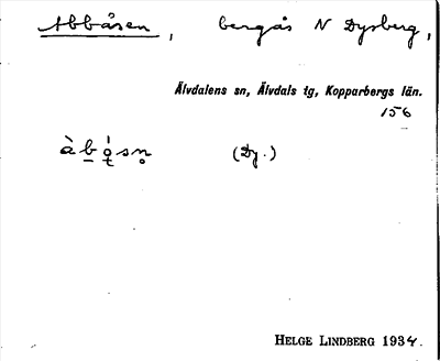 Bild på arkivkortet för arkivposten Abbåsen