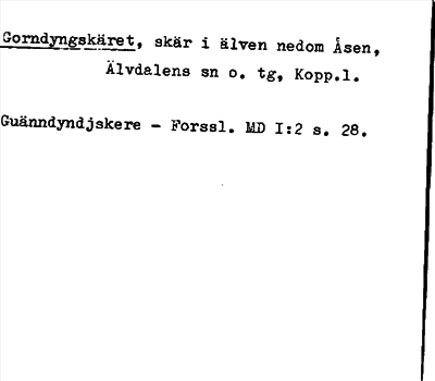 Bild på arkivkortet för arkivposten Gorndyngskäret