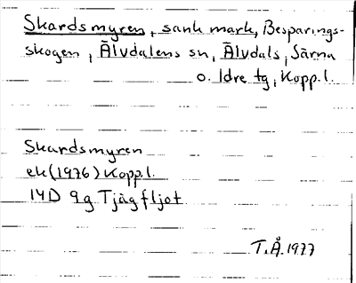 Bild på arkivkortet för arkivposten Skardsmyren