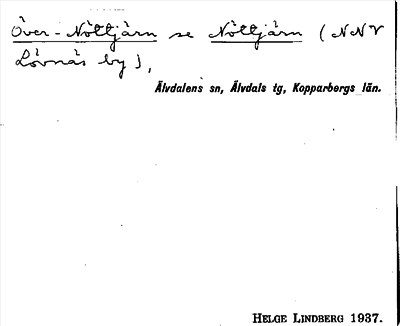 Bild på arkivkortet för arkivposten Över-Nöttjärn, se Nöttjärn