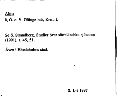 Bild på arkivkortet för arkivposten Alma