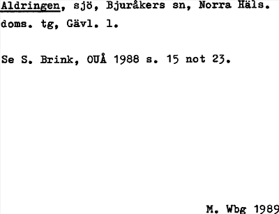 Bild på arkivkortet för arkivposten Aldringen