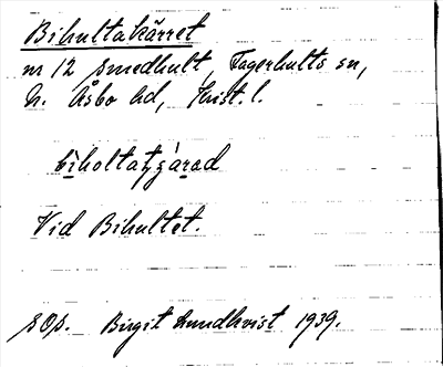 Bild på arkivkortet för arkivposten Bihultakärret