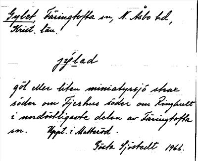 Bild på arkivkortet för arkivposten Gylet